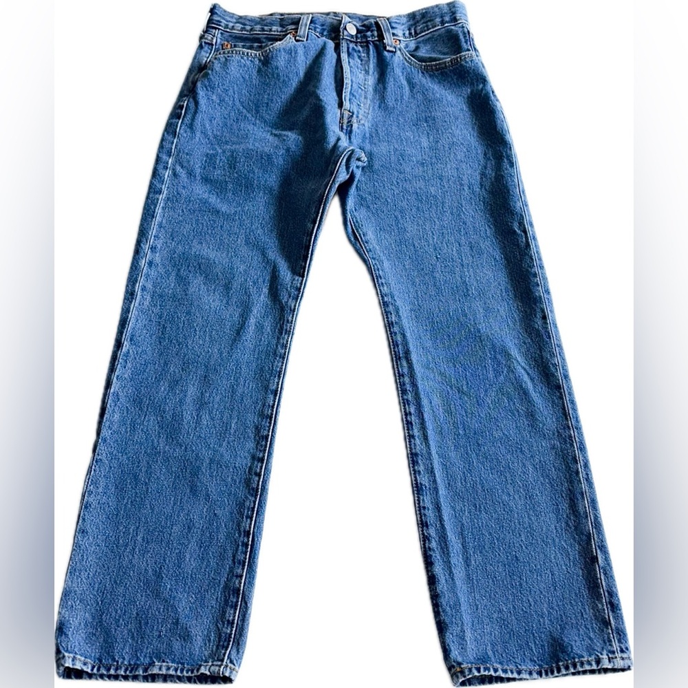 Levi’s 501 men’s jeans button fly medium washed size W32-L30 - Picture 12 of 13
